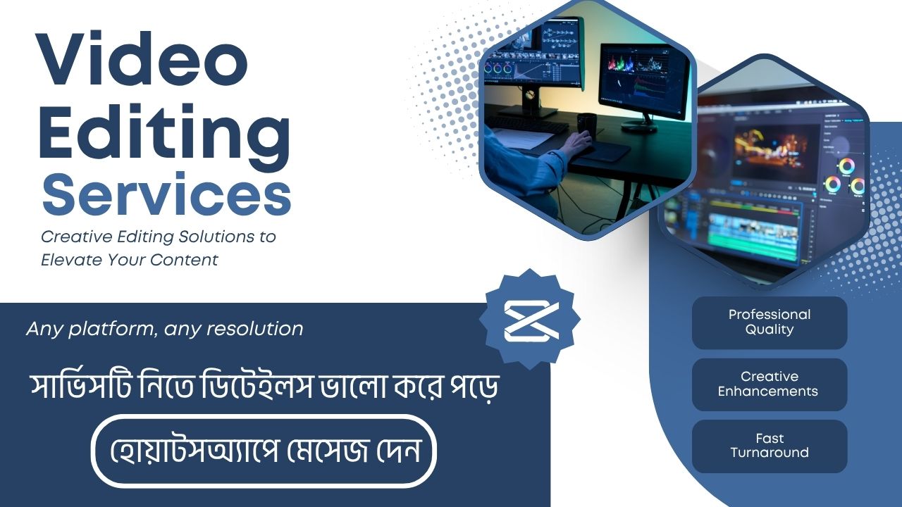 Professional Video Editing Service (Capcut Pro PC)